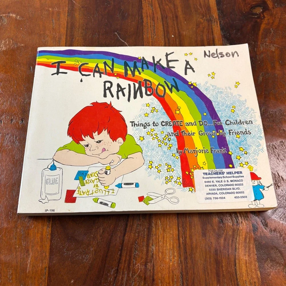 I Can‎ Make a Rainbow Marjorie Frank Vintage 1976 Childrens Activity Craft Book